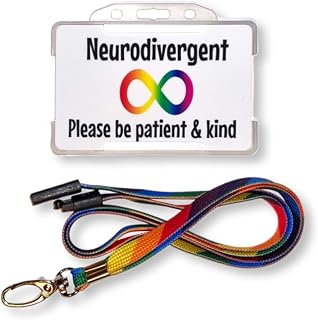 Neurodivergent Autism Awareness ID Card - Lanyard - Hidden Disability