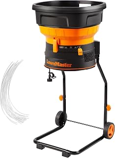 LawnMaster 15-Amp Electric Leaf Shredder, LD1501 | 18:1 Mulch Ratio, Effortless Mobility, 20 Extra Cutting Lines