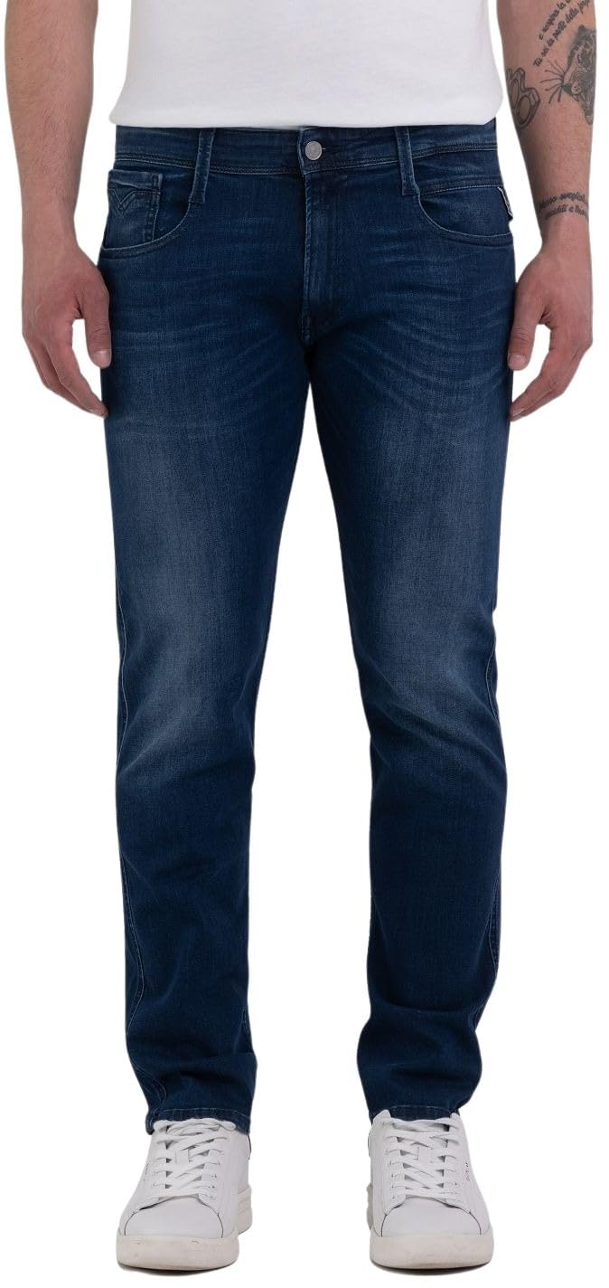 Replay Anbass Men's Slim Fit Jeans with Power Stretch