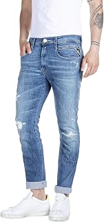 REPLAY Jeans Man Anbass Slim fit Hyperflex White Shades with elastic