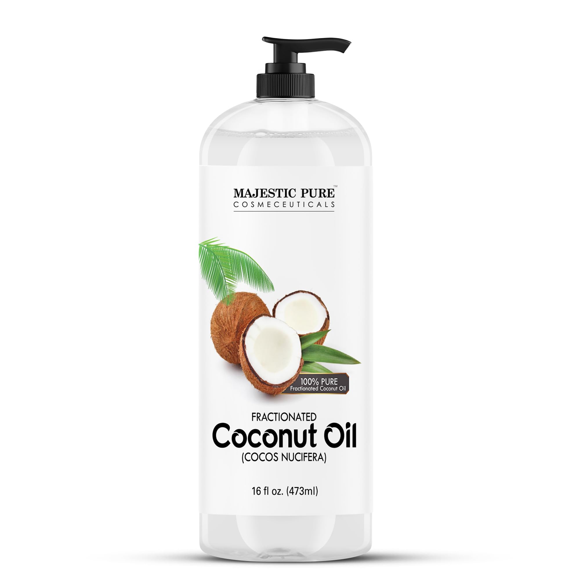 Majestic Pure Fractionated Coconut Oil – Lightweight Liquid Carrier Oil for Esse