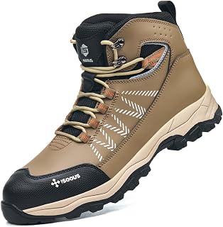 Safety Shoes for Men Safety Boots Women Lightweight Work Boots with Steel Toe Slip Resistant