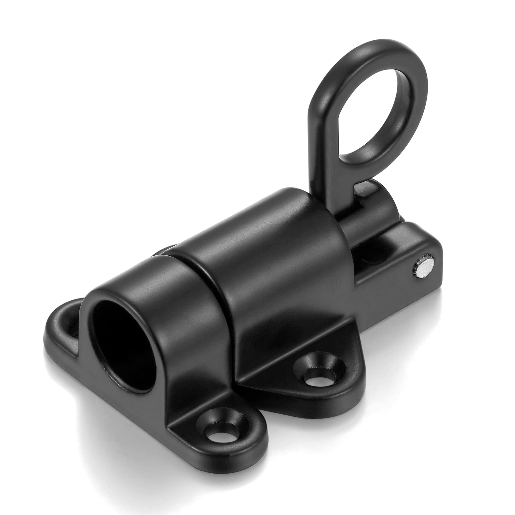 4 Packs Black Self-Closing Latches，Spring Door Lock