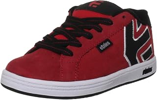 etnies Fader Skate Shoe (Toddler/Little Kid/Big Kid),Red/Black,1 D US Little Kid