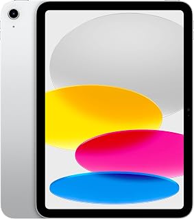 Apple iPad (10th Generation, 10.9-inch, 2022), 64GB, Wi-Fi, Silver (Renewed)