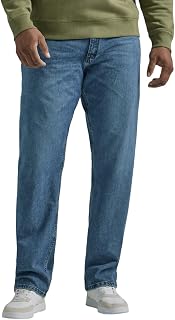Lee Legendary Men's Big and Tall Casual Straight Jeans, True Blue, 46W x 32L
