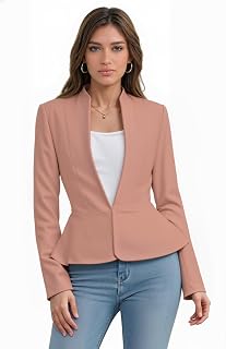 Hybrid & Company Women's Nylon Ponte Blazer