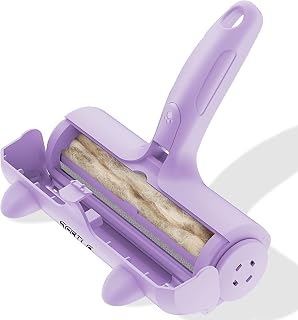 Pet Hair Remover Roller,Reusable Animal Hair Removal Brush for Dogs and Cats,Lint Remover Easy to Clean Pet Fur from Carpet,Sofa,Bedding,Furniture and Rugs,Purple
