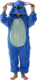 SCOPUCI Unisex Children Animal Onesie Pajamas,Kids Flannel Halloween Cosplay Costume/Homewear/Sleepwear