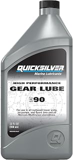 Quicksilver SAE 90 High Performance Gear Lube, 32 oz | Designed for Outboards and Sterndrives