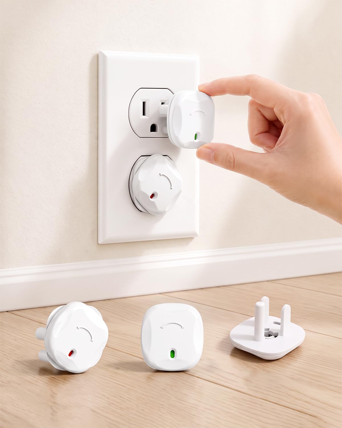 TrusTot Outlet Covers Baby Proofing, 24 Pack Child Proof Outlet Plug Covers | So