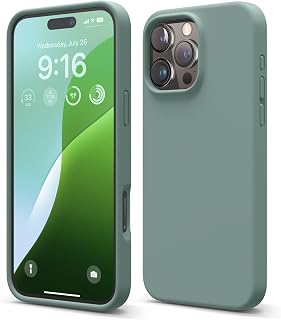 elago Liquid Silicone Case for iPhone 16 Pro Max Midnight Green