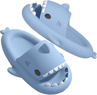 GULAKY Cloud Shark Slides Pillow Slippers Unisex Summer Bath Slippers