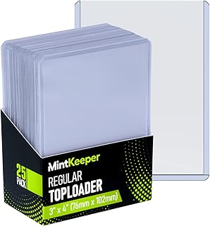 MintKeeper Top loaders Clear Hard Card 35pt Sleeves Compatible with Pokemon, Sports and MTG Toploaders (25 Pack)