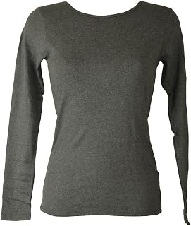 RAGNO D274AB Women's Long Sleeve Crew Neck Sweater in Warm and Soft Organic Cotton Item D274AB ML Giro