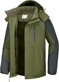 CAMEL CROWN Men's Ski Snow Jacket Waterproof Winter Snow Coat