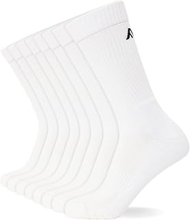 FM London 8er-Pack gepolsterte Unisex-Sportsocken - Comfort Fit Damen und Herren Sportsocken mit verstärkter Ferse und Zehen