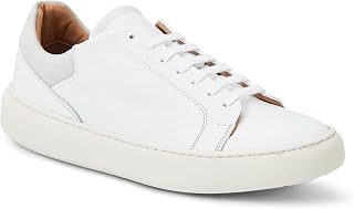 Bruno Magli Men's Salvatore Sneakers, Leather Shoes with Lace-Up Style