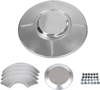 Fire Sense 61956 Outdoor Patio Heater Parts+Reflector Shield Replacement:  | Premium Aluminum Shield Propane LP Heat-er Top/Lid Replacement Weatherproof&Efficient Upgraded Heat-Focus Design (32" Round)