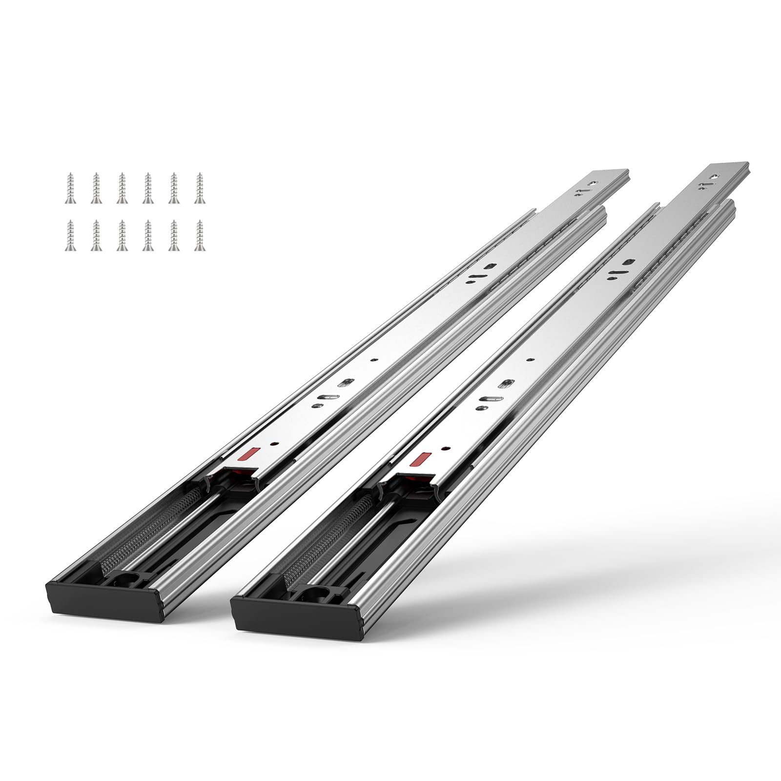 VEVOR Drawer Guides 6 Pairs Ball Drawer Guides 355.6mm Smooth Silent Close 100lb
