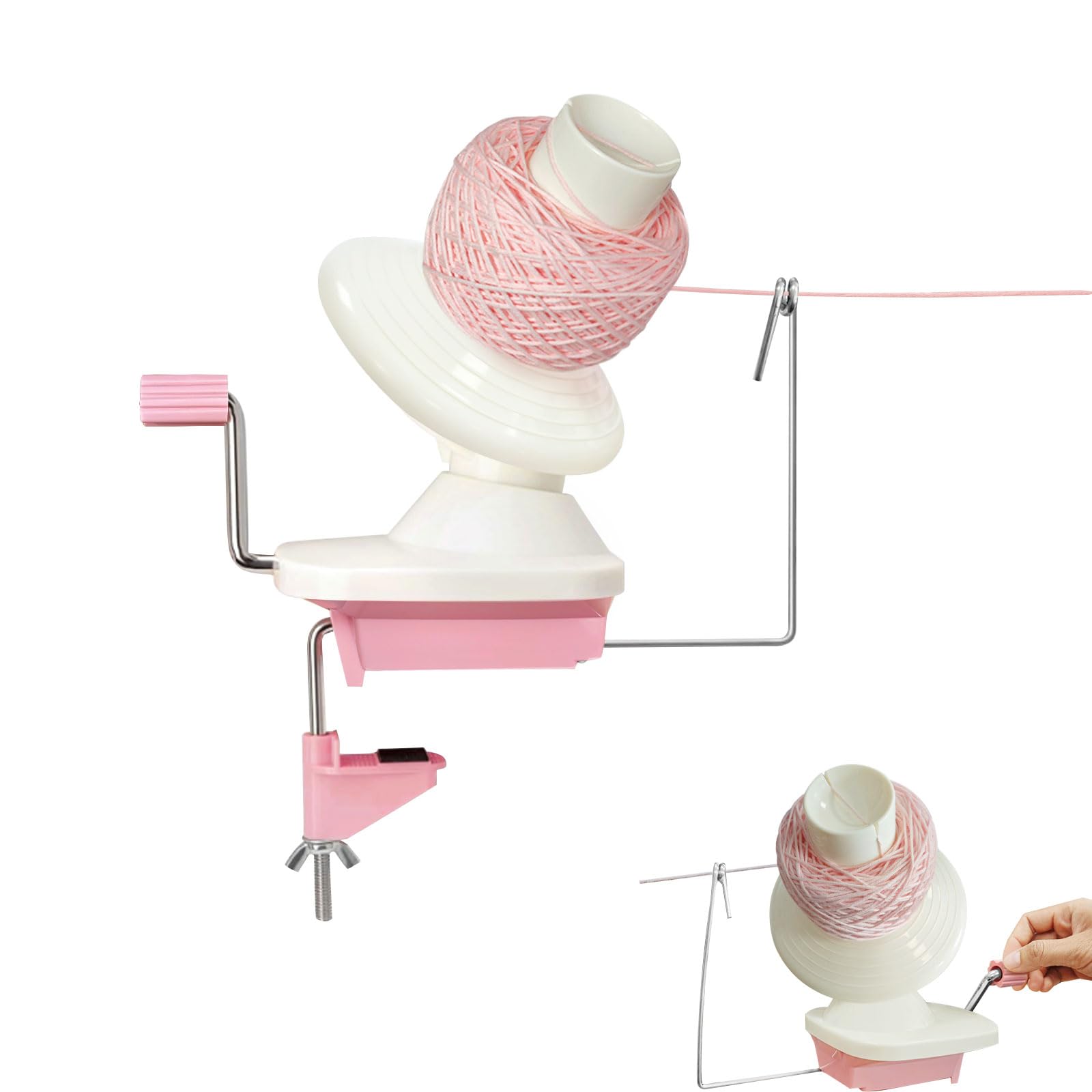 3.5 OZ Yarn Ball Winder, Manual Yarn Spinner for Knitting and Crocheting | Manua