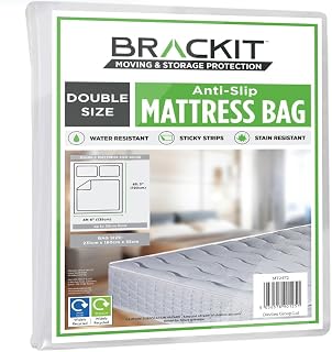 Twin Size - Mattress Bag for Moving, Transportation and Storage - Self Adhesive - Waterproof - Easy Fit - Mattress Cover and Protector for Moving, Transportation and Storage