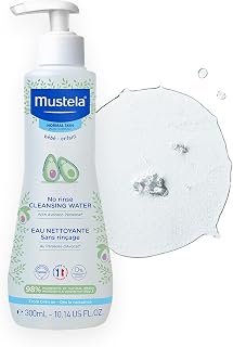 Mustela No-Rinse Micellar Cleansing Water for Babies - Made with Natural Avocado Perseose &amp; Aloe Vera - Safely Cleans Baby's Face, Hands &amp; Diaper Area - 1 or 2-Pack - Various Sizes