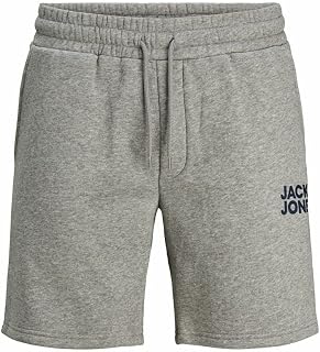 JACK & JONES Bermuda Sweat Shorts Comfort Fit Knee-Length Trousers with Side Pockets