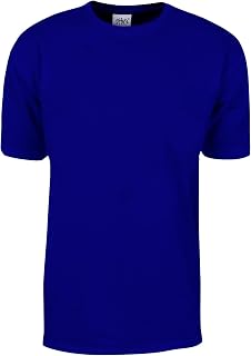 Shaka Wear Men's T Shirt – Max Heavyweight Cotton Short Sleeve Crew Neck Plain Tee Top Tshirts Regular Big Tall Size S-7XL