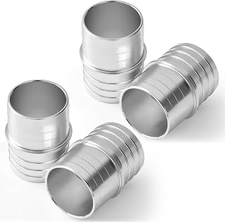 Hicarer 4 Pcs 1-1/2" to 1-1/2" Hose Barb Fittings Heater Coupler Connector