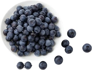20 Pcs Artificial Blueberries Plastic Fake Blue Berry Plants Realistic Artificial Blueberry Plants for Home Wedding Office Party Kitchen Cabinet Artificial Fruit Flowers
