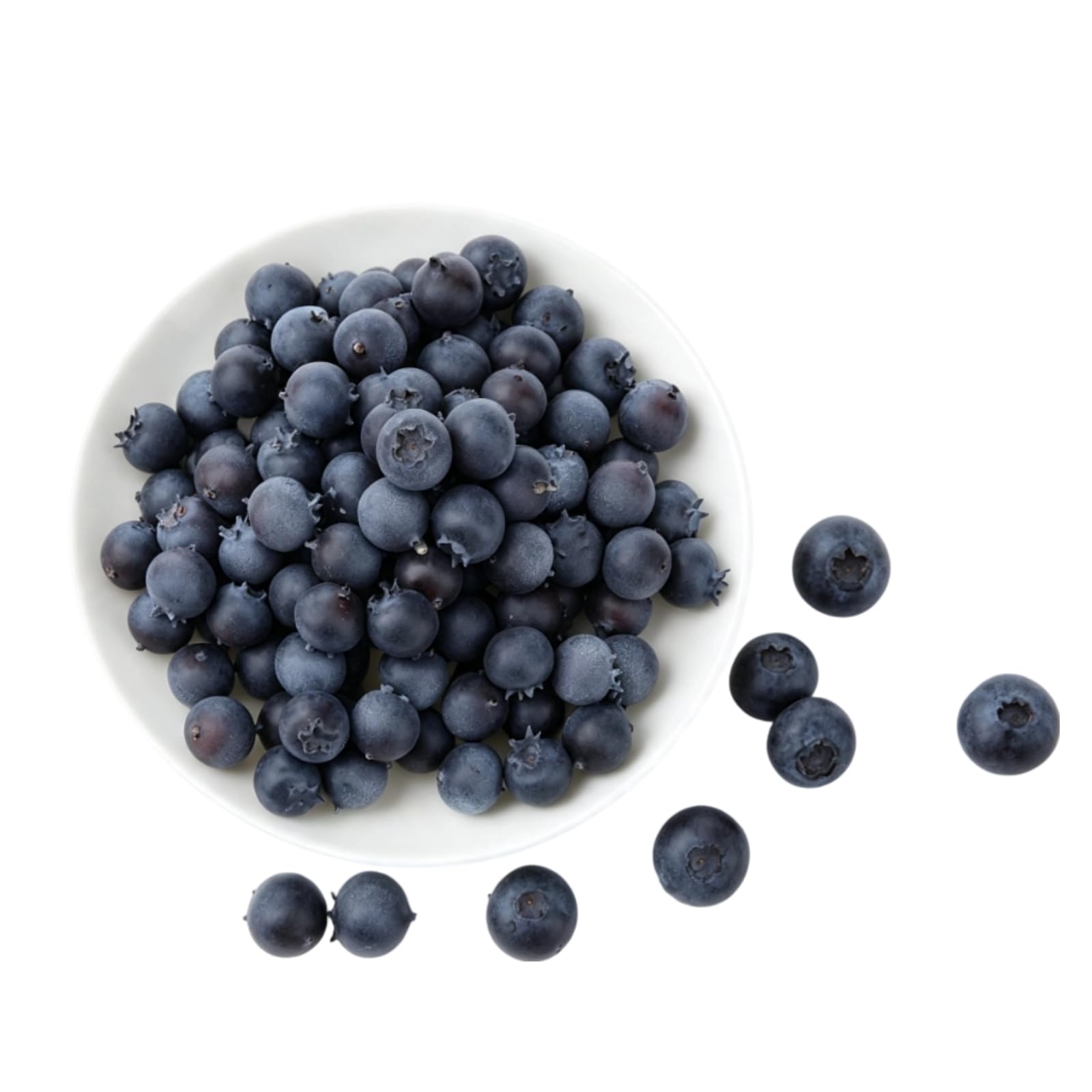 20 Pcs Artificial Blueberries Plastic Fake Blue Berry Plants Realistic Artificia