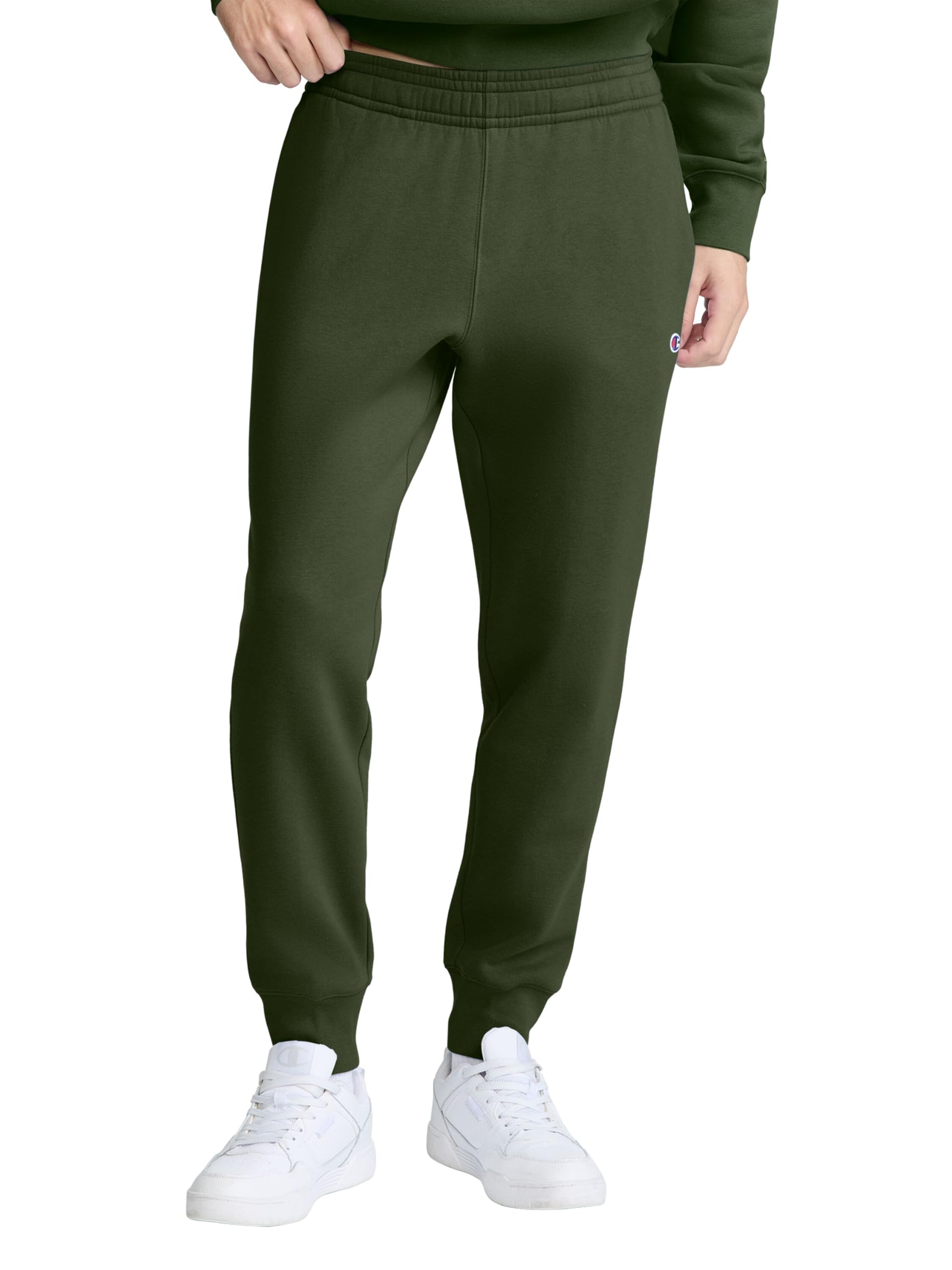Champion Men's Powerblend Fleece Hoodie, Block Grid Shirt (pack of 1)