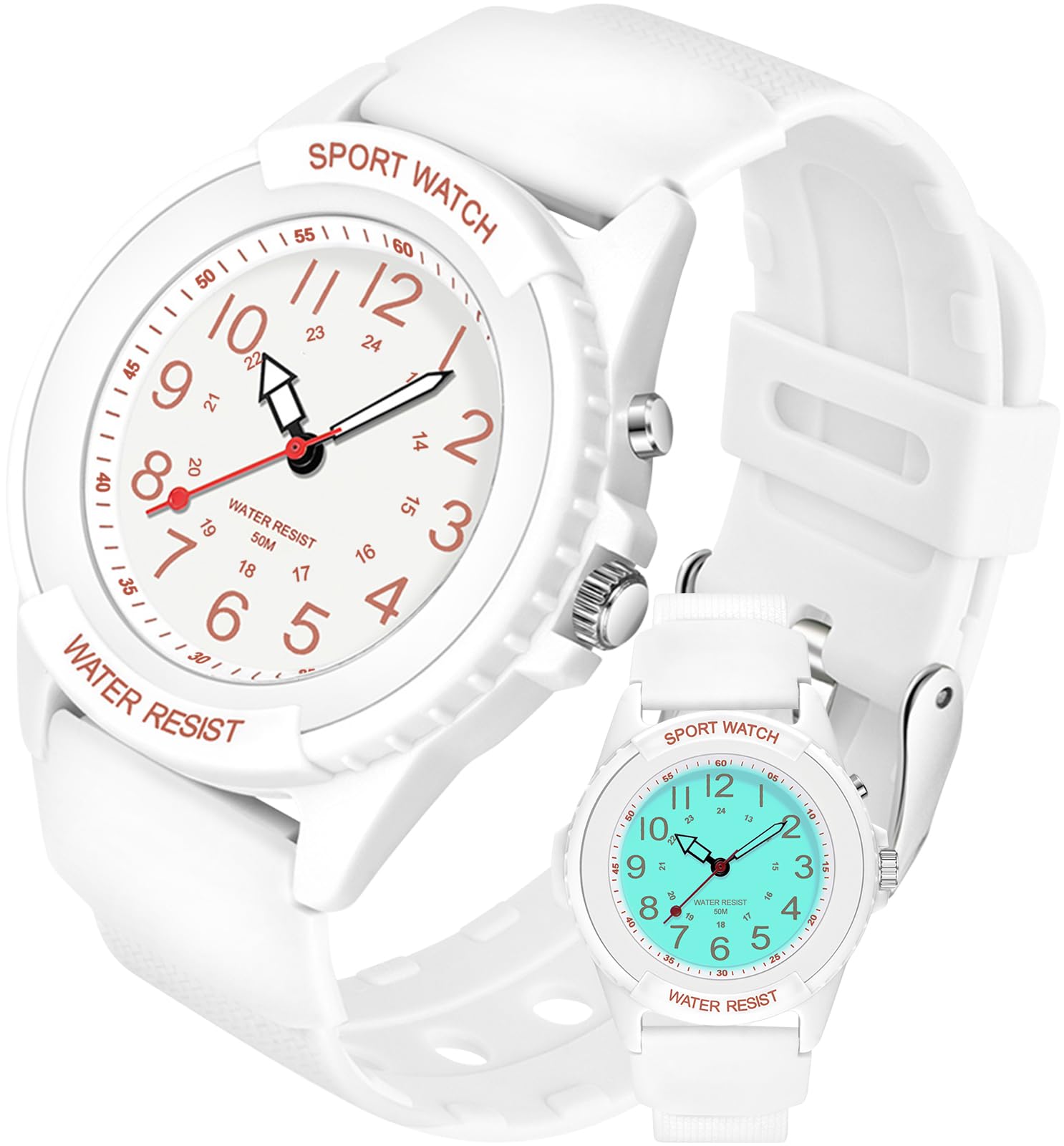 PROKING Analog Watch for Women Nurses 50M Waterproof Night Light Easy Read