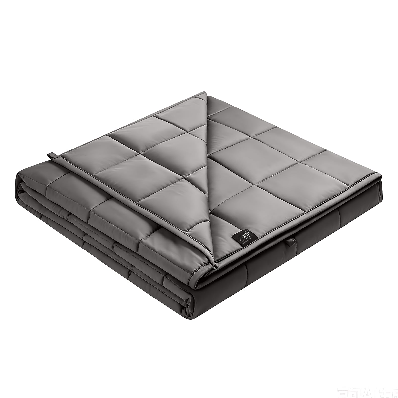 ZonLi Cooling Weighted Blanket (60 x 80 inches, 20 lbs, Grey) Queen Size Blanket