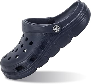 PIMIO Garden Clogs for Women and Men,Slip On Work Shoes with Arch Support,Womens Mens Quick-Dry Water Shoes Casual Sandals,Comfortable Slippers