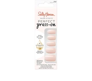 Sally Hansen Salon Effects Perfect Press-on False Nails, 121 Ombre-Lievable, No Damage to Natural Nails, Fast and Easy Manicure Professional Results Reusable Capsules