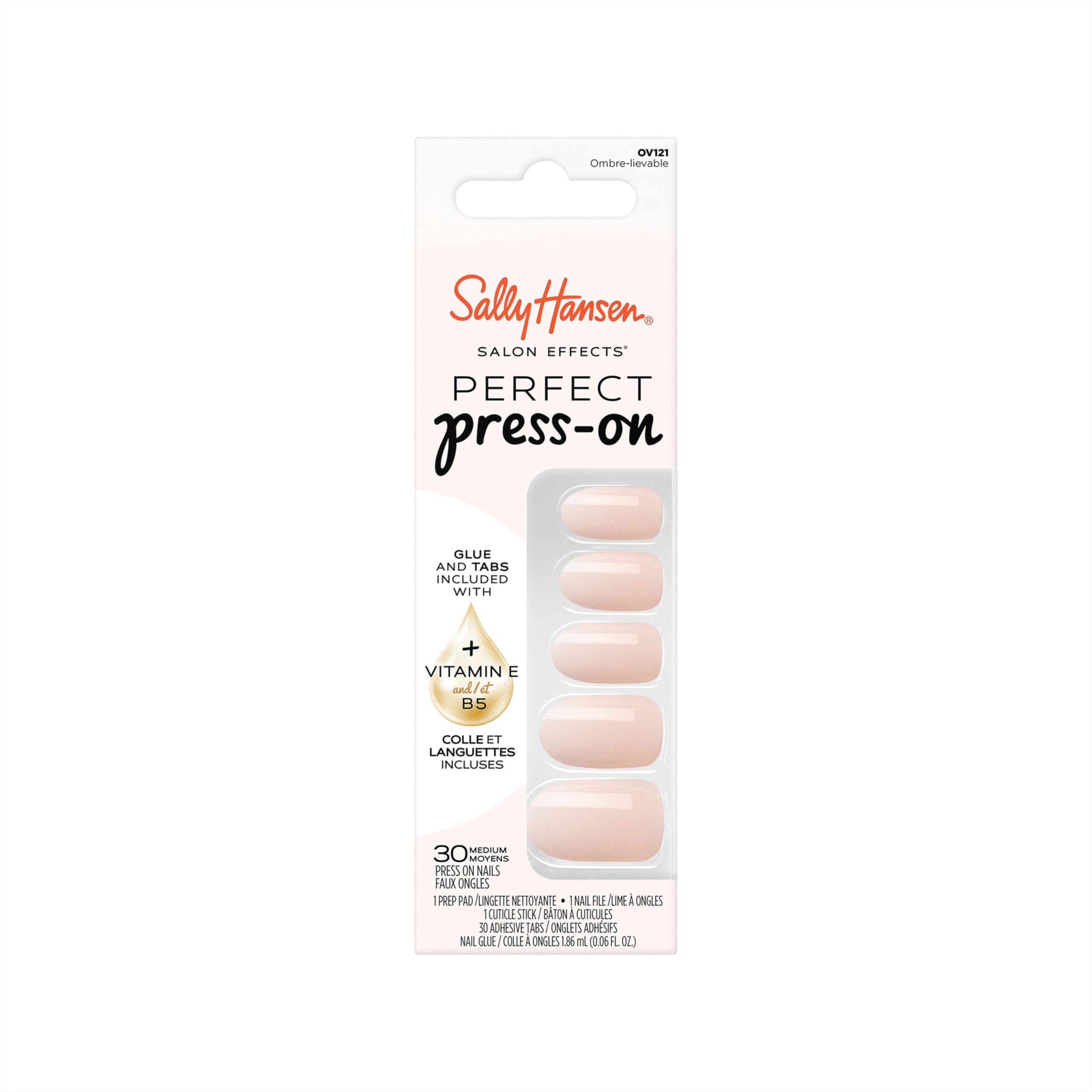 Sally Hansen Salon Effects Perfect Press-on False Nails, 121 Ombre-Lievable, No 
