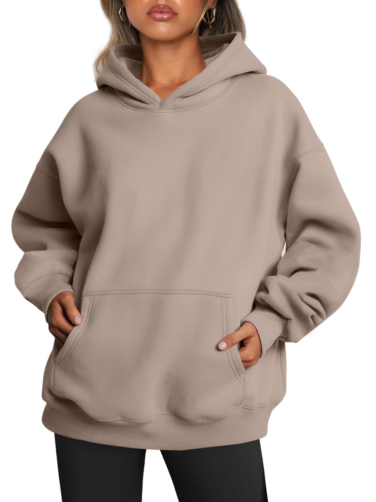 Trendy Queen Women's Oversized Fleece Hoodie Long Sleeve Pullover Autumn Outfits