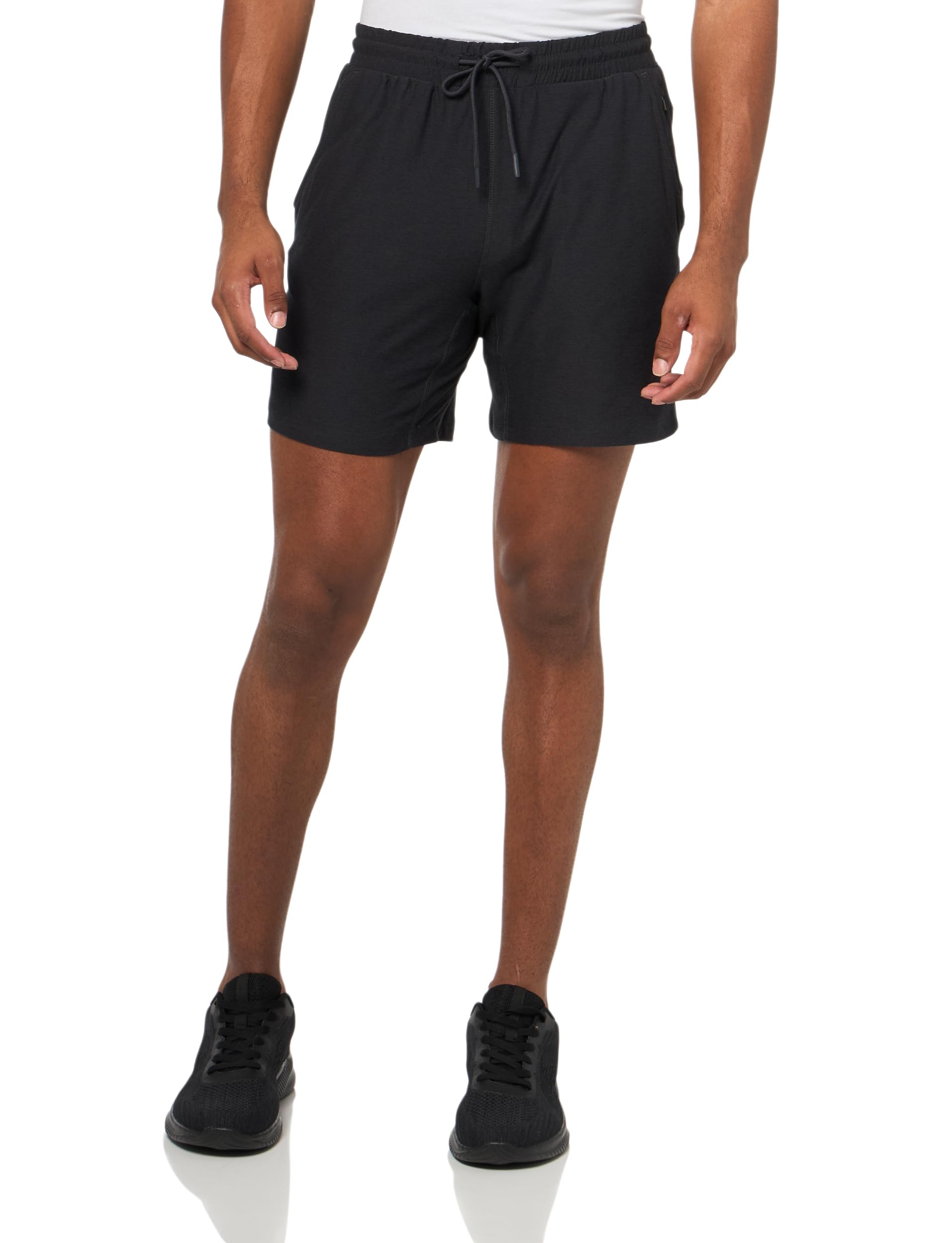 Jockey Active Butter Soft Jersey Shorts décontracté, Noir foncé chiné, M Homme
