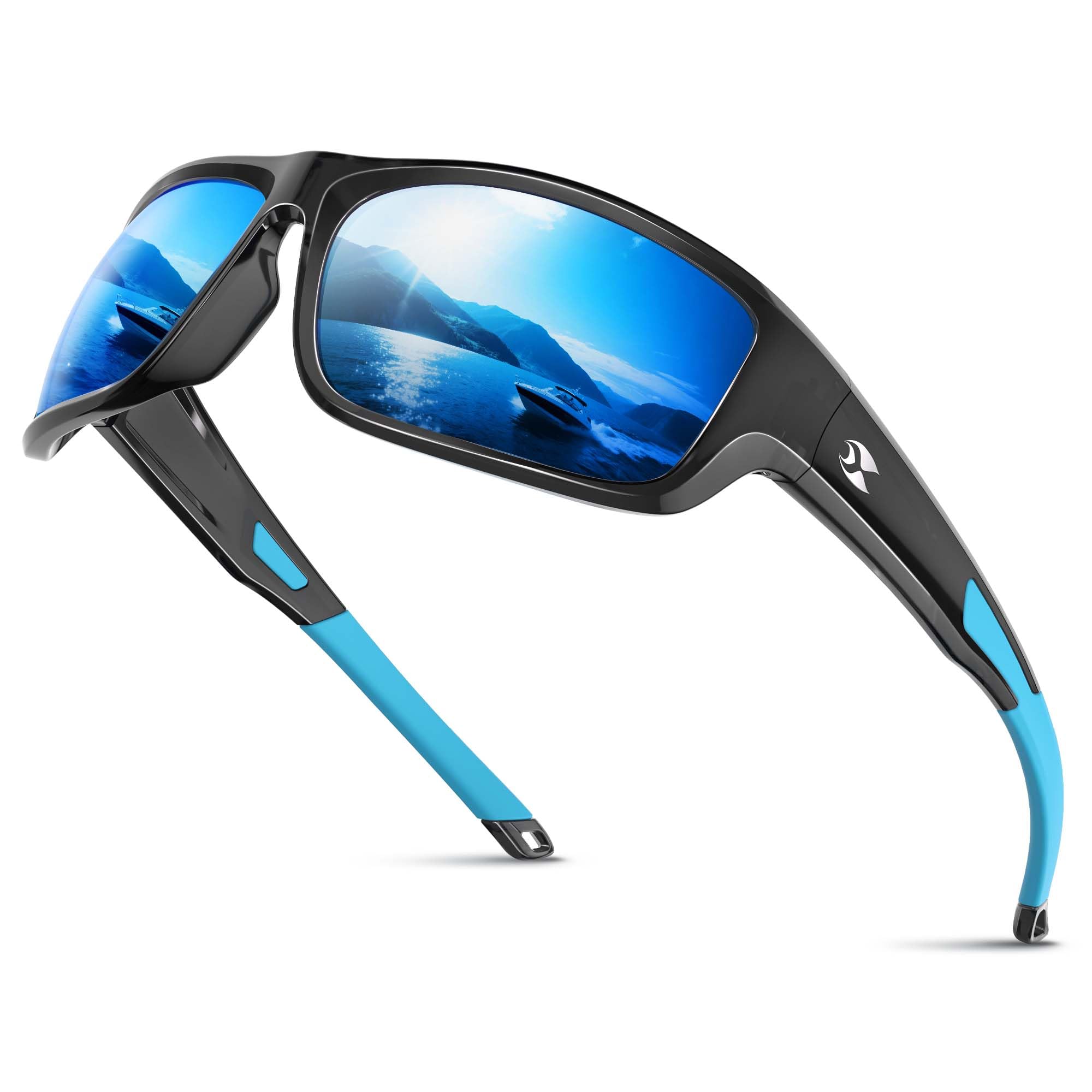 suoso Polarized Sports Sunglasses for Men Wrap Design for Fishing Running | HD p