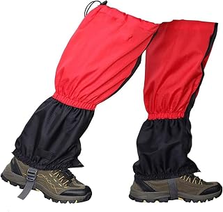 Mountain Gaiter Leg Cover Water Repellent Stain Resistant Unisex [Men's Women's] Snow Guard Sand Guard Mud Splash Prevention Breathable Lightweight Easy to Wear Adjustable Trekking Hiking