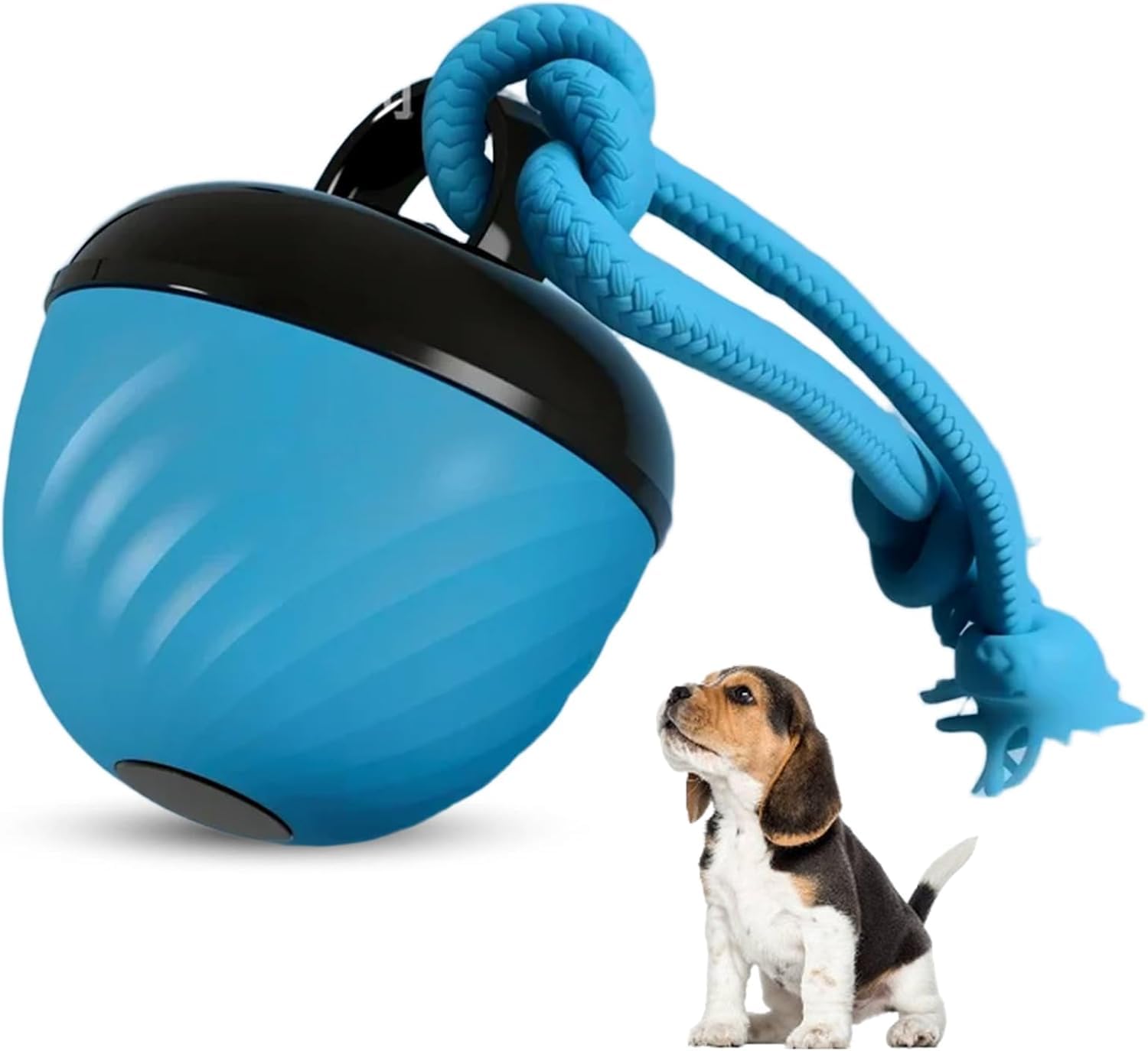 Interactive Dog Toys Ball, Automatic Moving and Rolling Dogs Toy with Rope for S