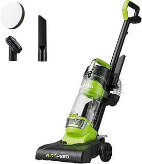 Eureka Vacuum Cleaners for Home,Airspeed Ultra-Lightweight, NEU10AE4 | Senior-Friendly 7.7 lb Pet Hair Upright Vacuum, Carpet & Hard Floor, Brush, Crevice Tool, Washable Filter, Green