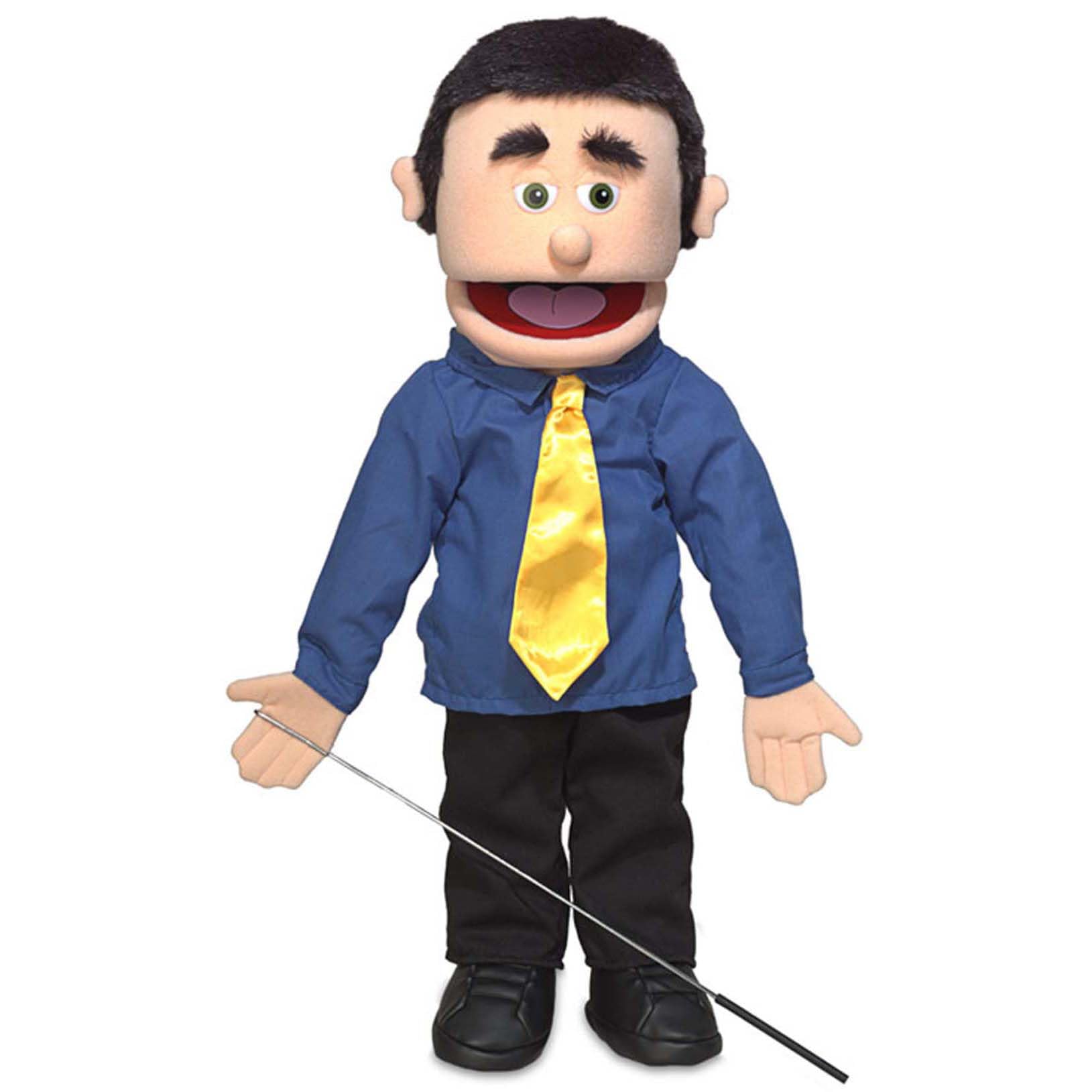25" George, Peach Dad/Businessman, Full Body, Ventriloquist Style Puppet