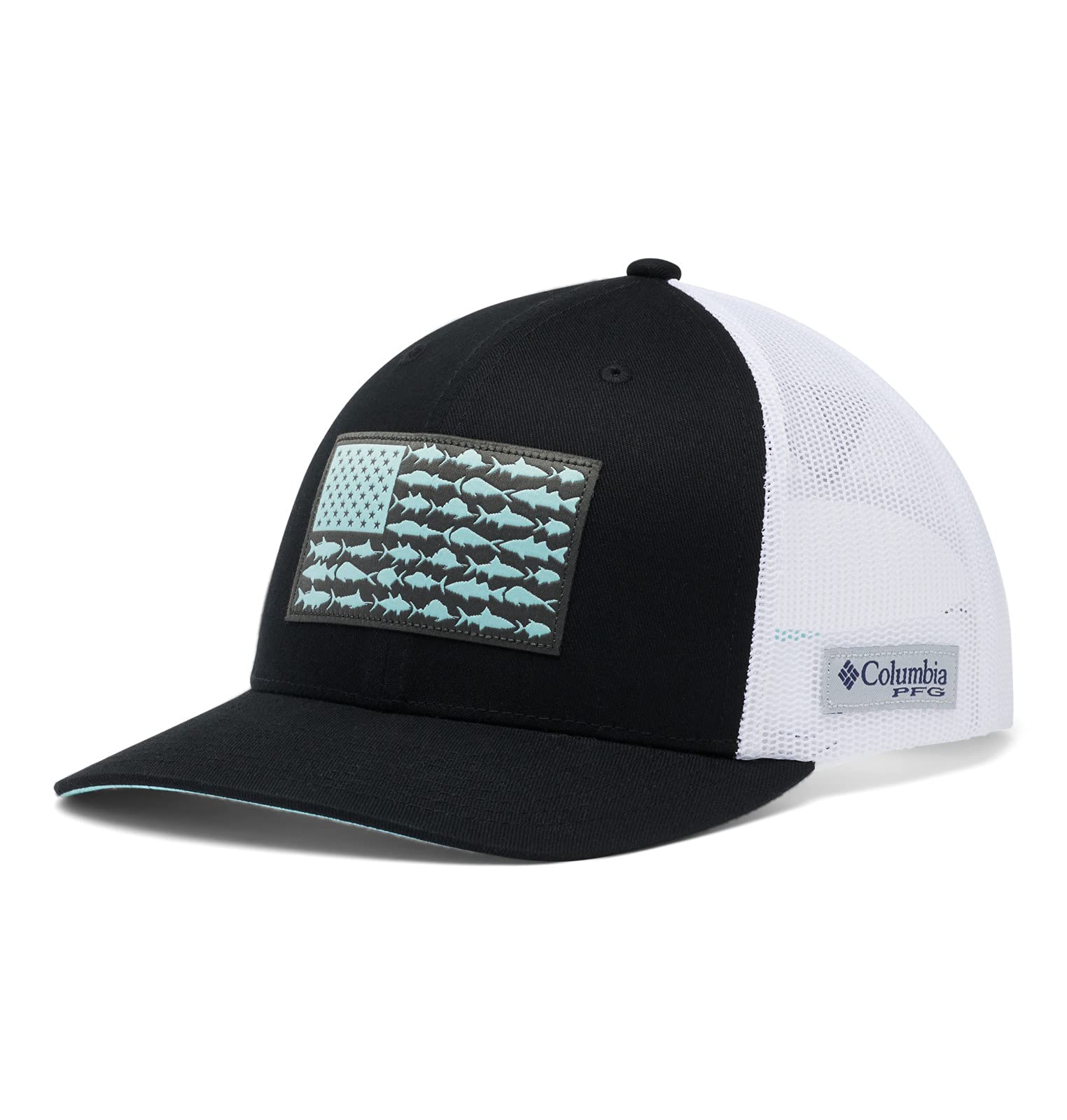 Columbia PFG Fish Flag Mesh Snap Back, Unisex Snapback Cap