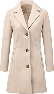 Allegra K Women's Winter Pea Coat Winter Pea Coat