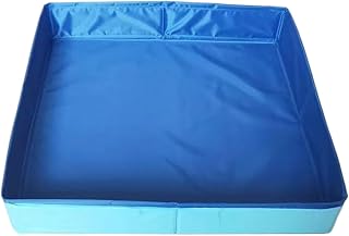 Dog Pool 20x20x3 Inch Foldable PVC Square Small Pool for Pet Kids