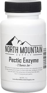 North Mountain Supply Pectic Enzyme for Wine and Cider Making, 2 Ounce Jar | Food Grade, Home Brewing, Winemaking, Cider Making, Breaks Down Pectins, Safe, Effective