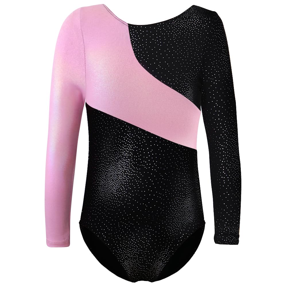 DAXIANG Long Sleeve Gymnastics Leotards for Girls Gymnastics Ballet Outfit Dance